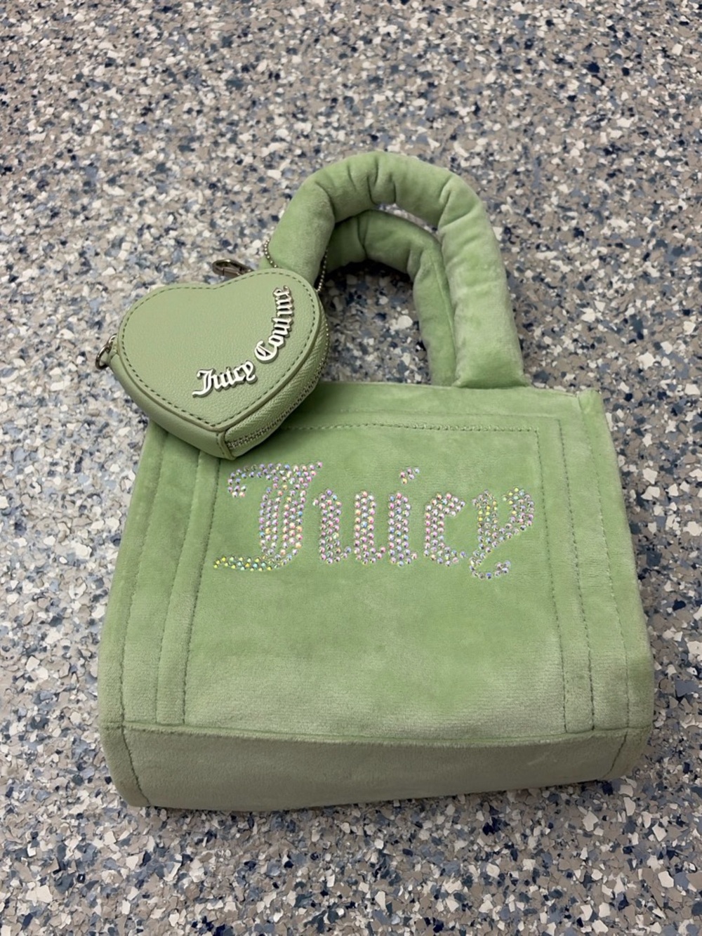 Green juicy mini purse
